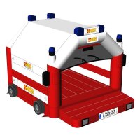 Hüpfburg Standard Krankenwagen Arbeiter Samariter...