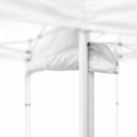 Faltzelt Dachrinne 3m weiss
