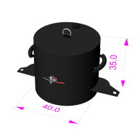 Wassersack 40kg schwarz zur Befestigung