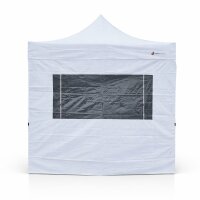 Faltzelt 3x3 weiss Komplettset mit Seitenteilen