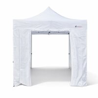 Faltzelt 3x3 weiss Komplettset mit Seitenteilen