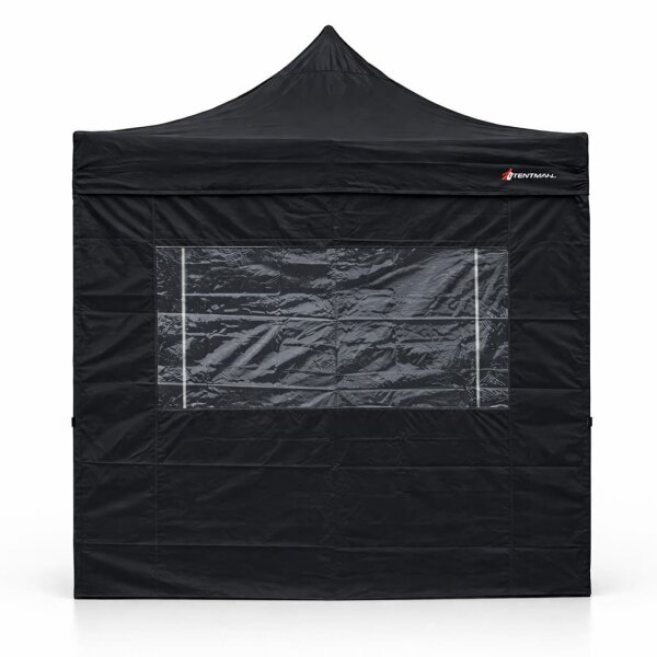 Faltzelt 3x3 schwarz Komplettset mit Seitenteilen