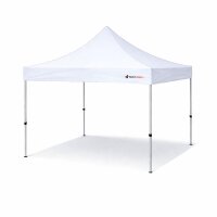 Faltzelt 3x3 weiss Komplettset ohne Seitenteile