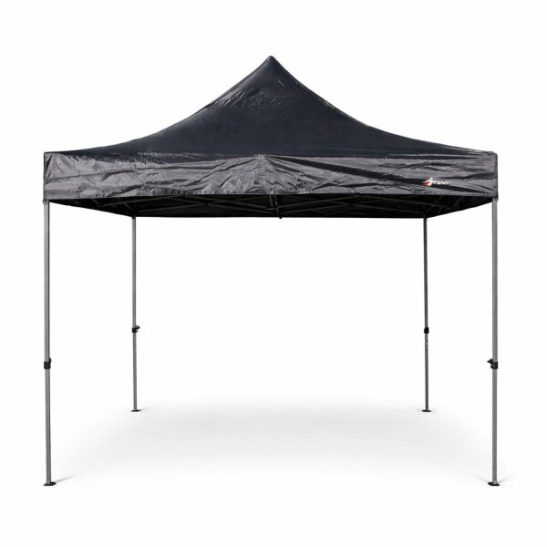 Faltzelt 3x3 schwarz Komplettset ohne Seitenteile