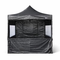 Faltzelt 3x3 schwarz Komplettset Marktstand