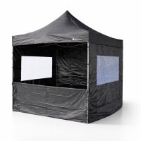 Faltzelt 3x3 schwarz Komplettset Marktstand