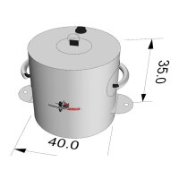 Wassersack 40kg weiß zur Befestigung