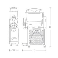Slush Ice Maschine 1 Behälter 10 Liter